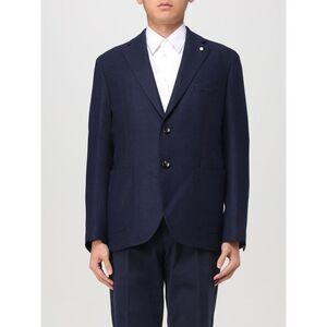 Luigi Bianchi Jacket Men Blue